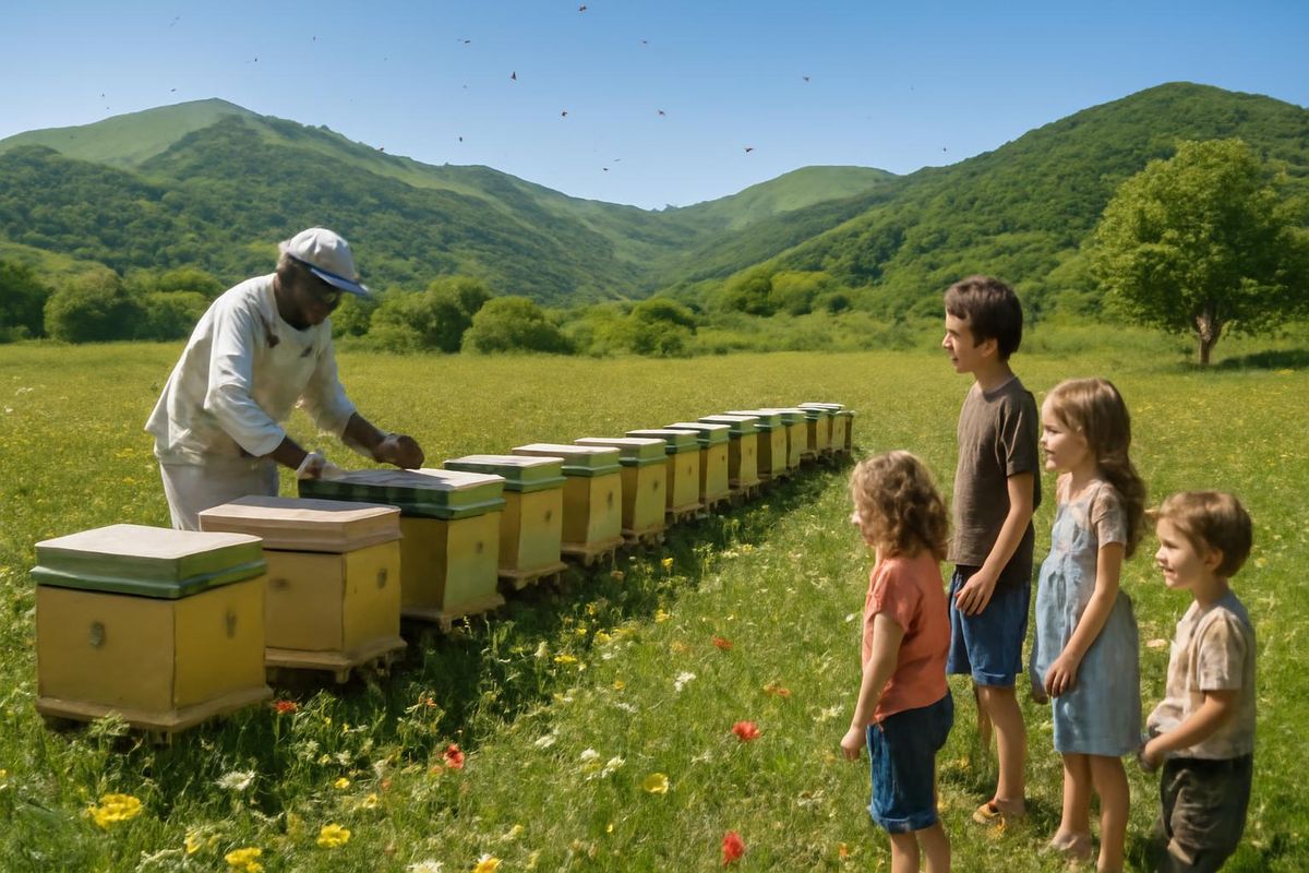 Emine Eymür, mère de quatre enfants vivant à Istanbul, a découvert l'apiculture lors de ses…