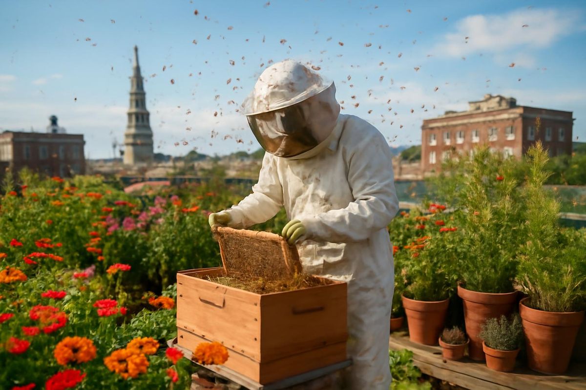 Stadt·17. August 2026 Ihr Leitfaden zur Bienenzucht in Charleston Callie Putnam Selbst die…
