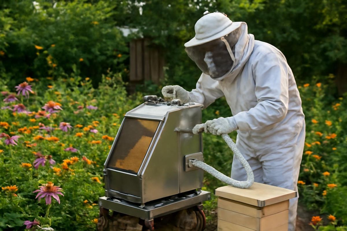Australian 'micro honey harvester' gains attention in Elm Mott.