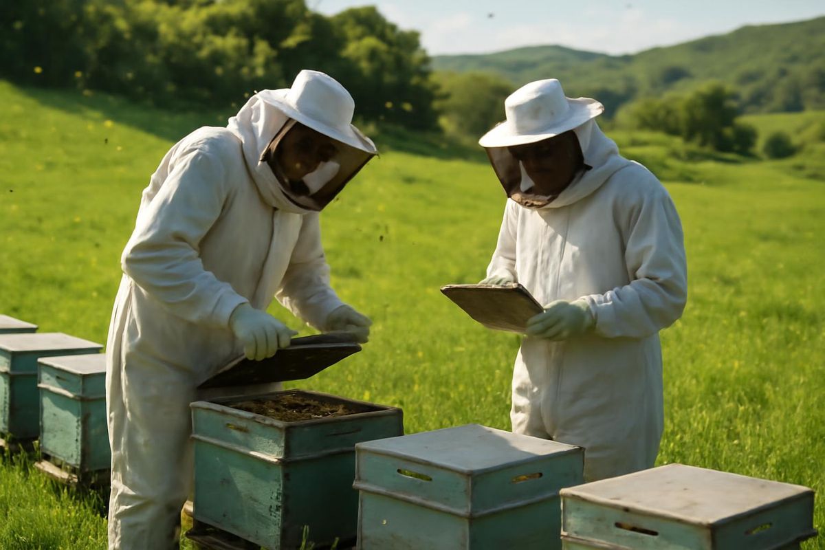 في 19 أغسطس 2026، تقوم فرق من مديرية الزراعة والغابات في منطقة كارجا بمحافظة تشوروم بفحص خلايا…