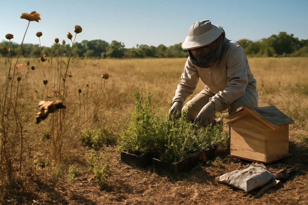 Die Sommerhitze in Arkansas stellt eine Herausforderung für Bienen dar, da die…