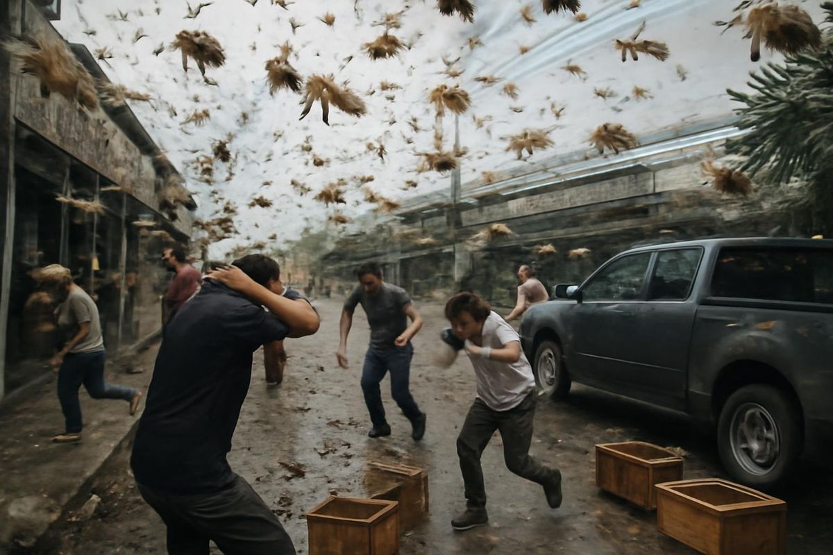 Une attaque d'un essaim de grandes abeilles a blessé 17 personnes, dont 13 élèves, près d'un…