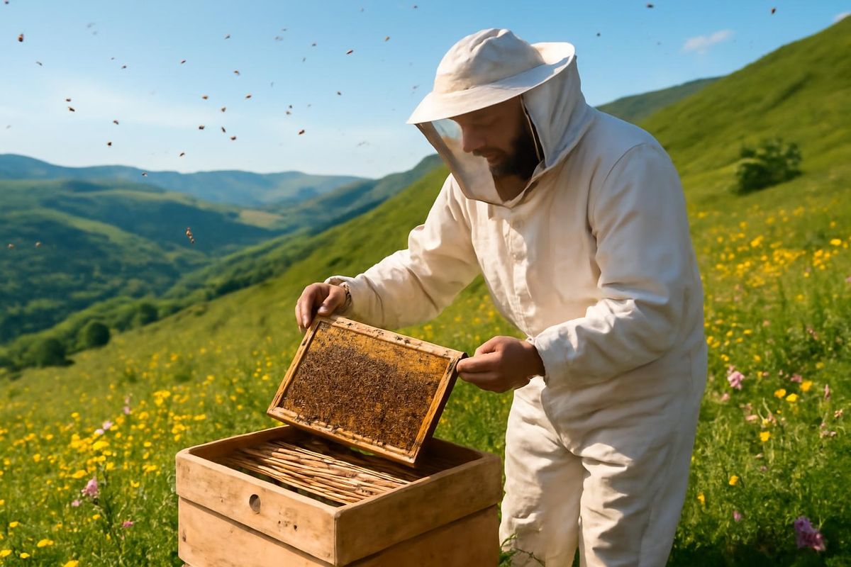21 أغسطس 2026 - بدأت موسم حصاد العسل في بايبورت حيث بدأ النحالون في المناطق الجبلية ذات الغطاء…