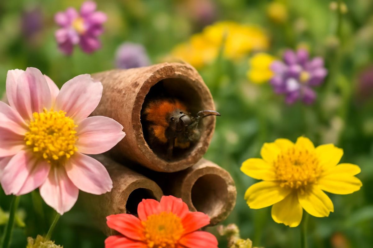 La abeille maçonne, désormais rare au Royaume-Uni, fait partie d'une diversité de…