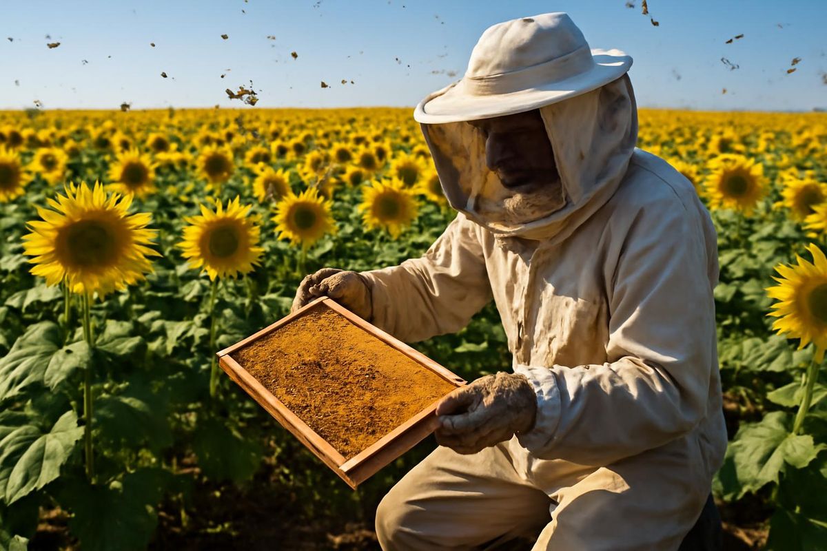 In Kırklareli bloeien de zonnebloemvelden in de zomer en vormen ze een belangrijke voedselbron…