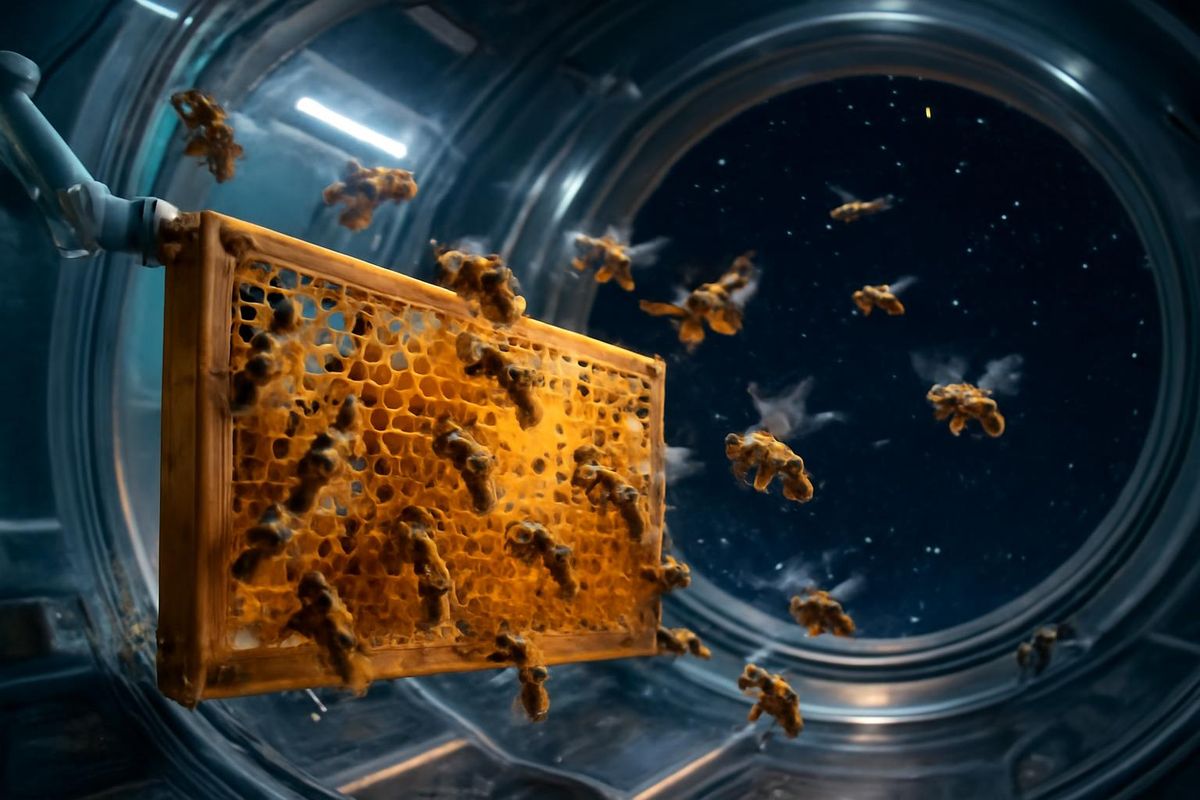 NASA führte 1984 ein bemerkenswertes Experiment durch, bei dem etwa 3.400 Honigbienen und eine…