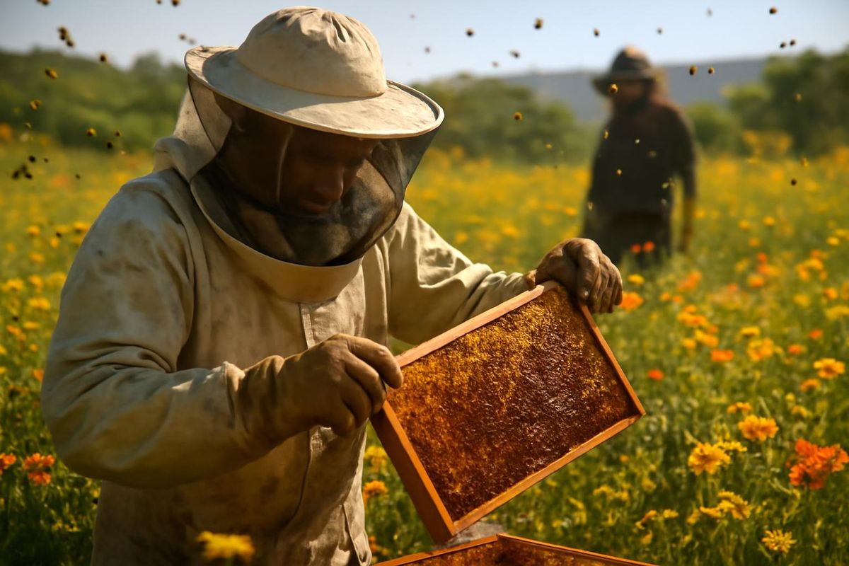 Beekeepers in the Antakya district are actively engaged in the honey extraction season