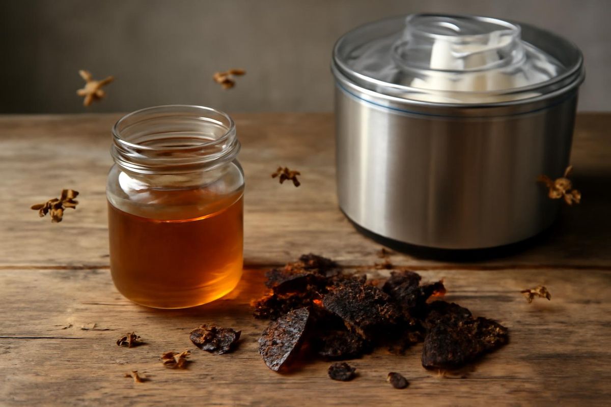 This recipe for Burnt Honey Gelato comes from the National Honey Board here . It yields 4-6 servings. 

 For the caramelized honey, you will need ⅔ cup of honey