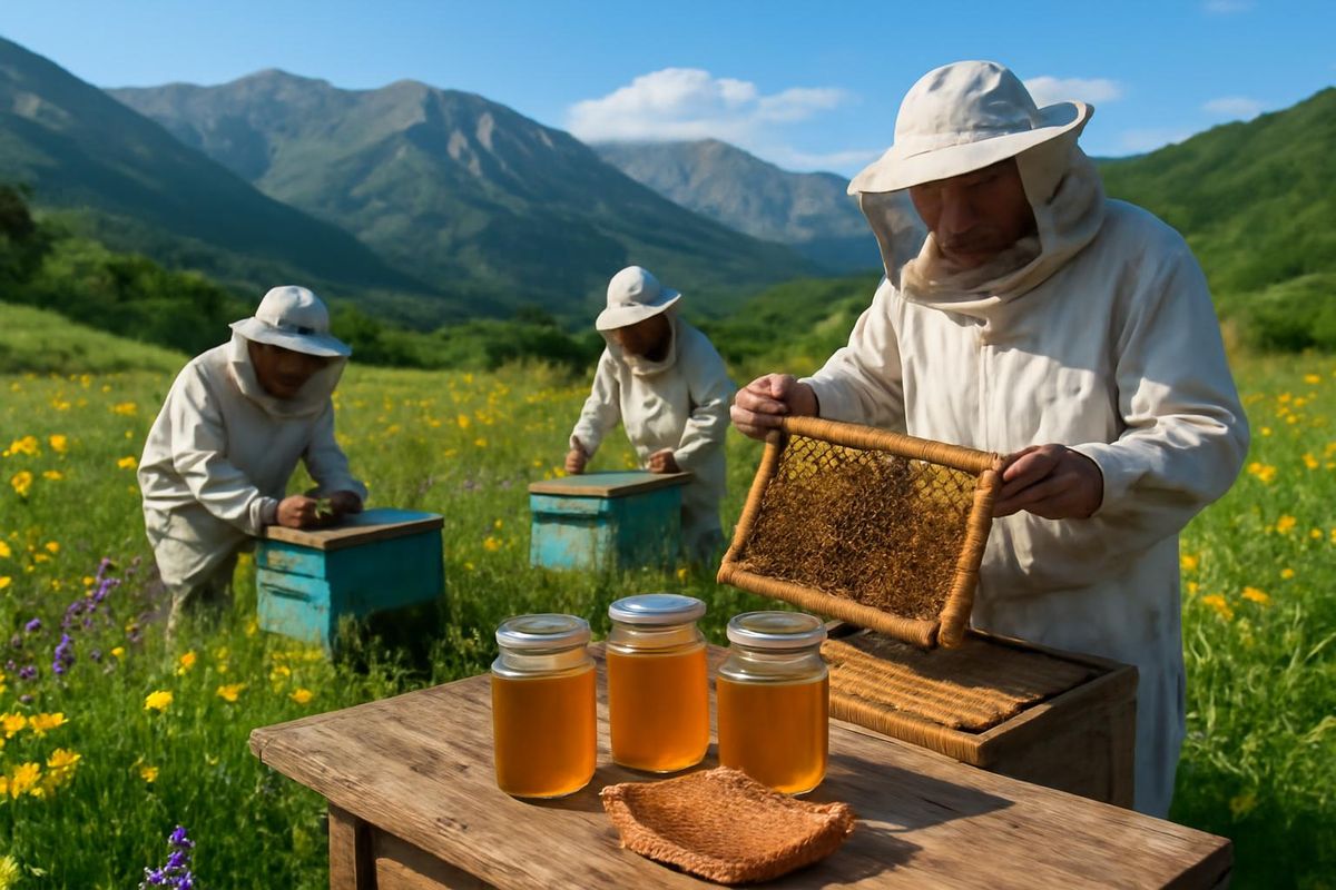 La récolte du miel géographiquement protégé "Munzur Balı" a débuté dans les hauts plateaux…