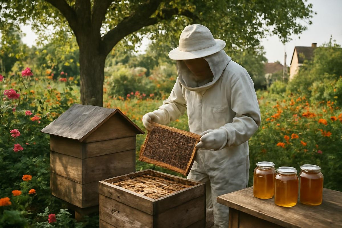 Köyün lideri arıcılığa tutkulu ve köy işlerine kendini adamış durumda