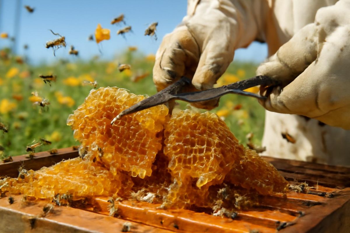 Dans Minecraft, le miel ne s'obtient pas simplement en trouvant des abeilles
