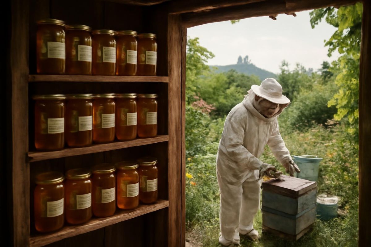 Hakkı İşçi, qui a commencé l'apiculture comme un hobby il y a 12 ans dans le quartier…