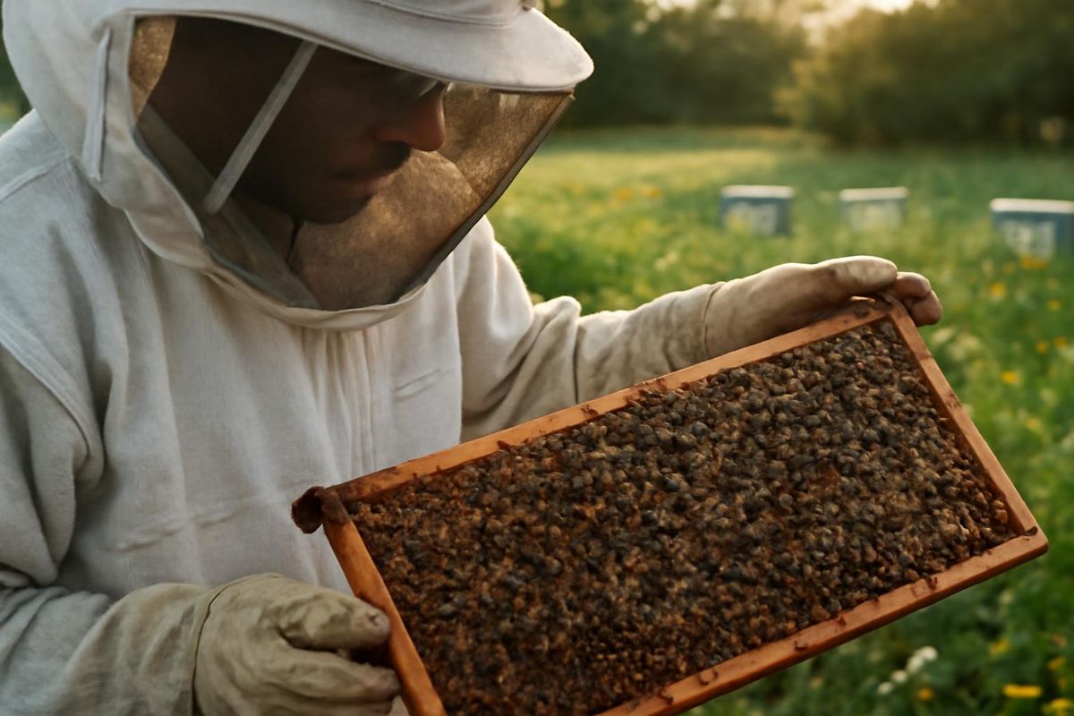 Rolf Schülbe, apiculteur depuis 1962, n'a jamais subi de pertes hivernales dues à la varroa. Il souligne l'importance de la sélection de reines résistantes et d