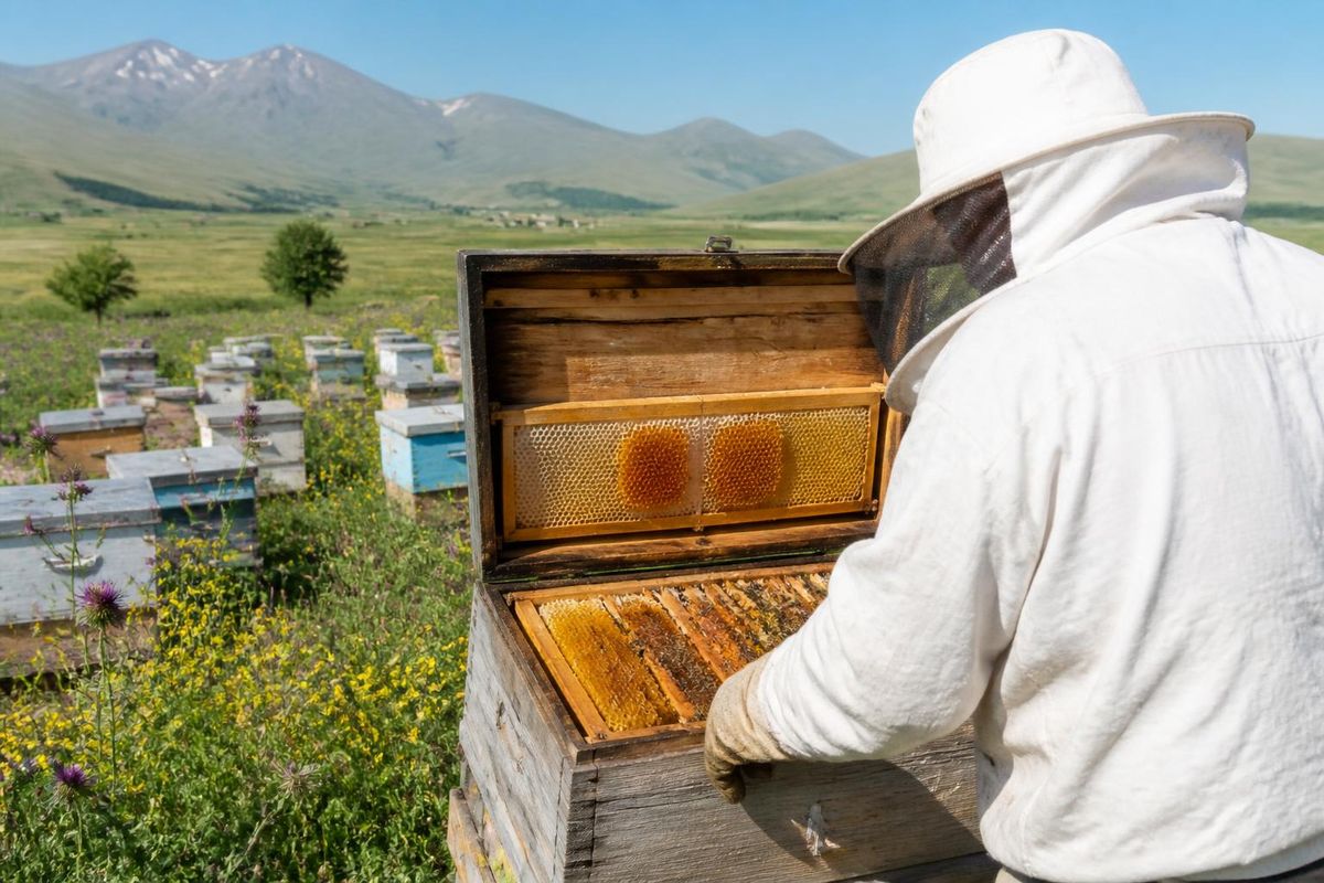 The beekeeping season in Ardahan has concluded, marking the final honey extraction of the…