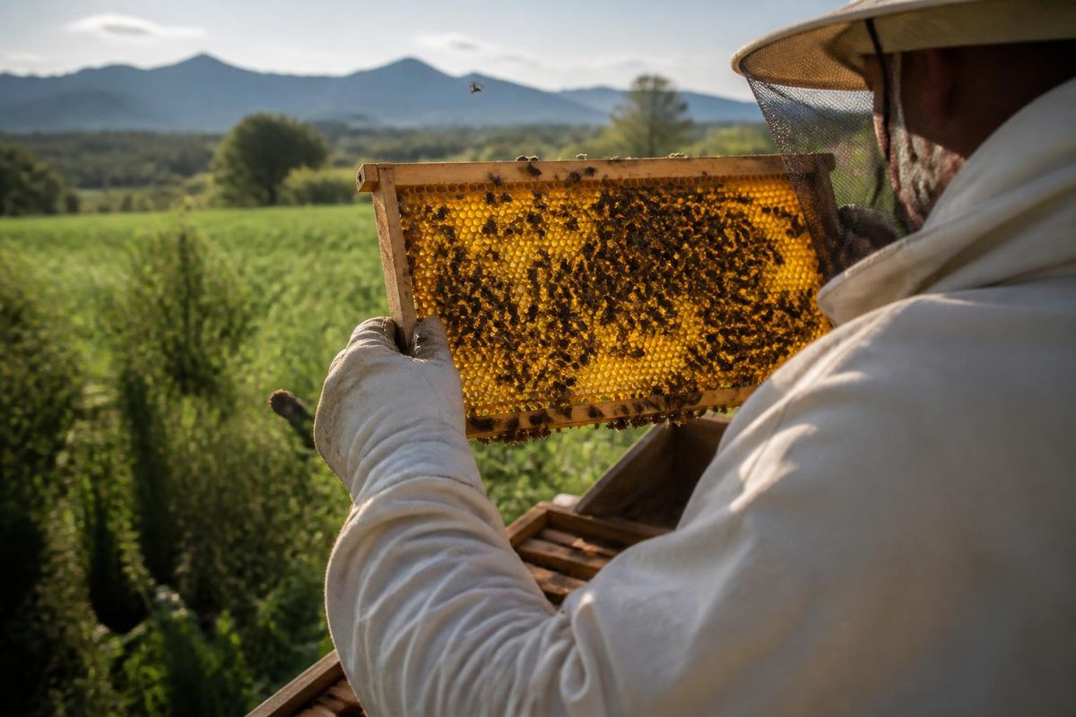 Le rucher de Creston, propriété de Swan Valley Honey et de sa société mère Honey Bee Zen…