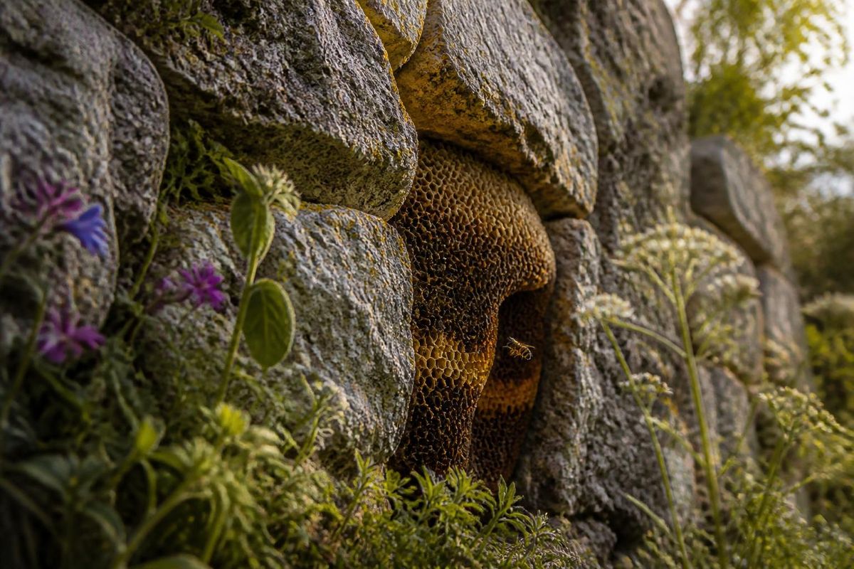 Die europäischen Wildbienen nisten in Bäumen, Felsen und Hohlräumen und machen etwa ein…