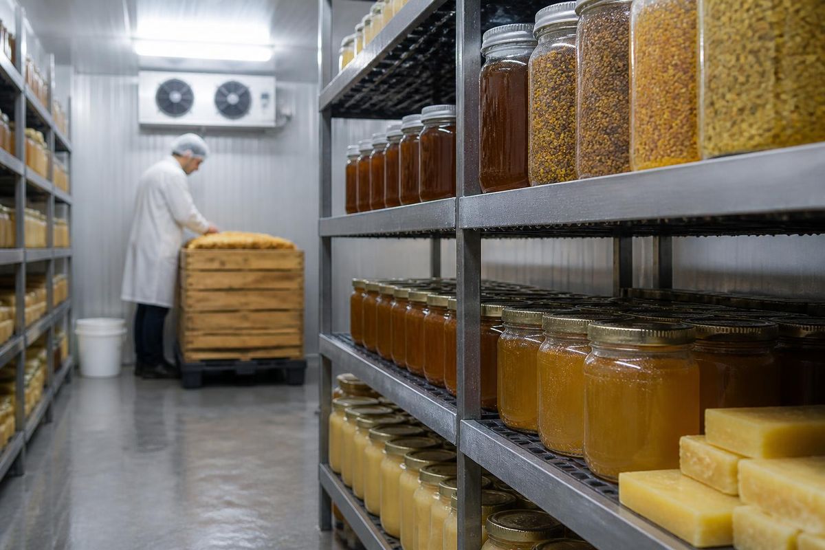 Dr. Hüseyin Düzgün, the Director of Agriculture and Forestry in Balıkesir, visited the Cold Storage Facility of the Havran Beekeepers Association to learn about