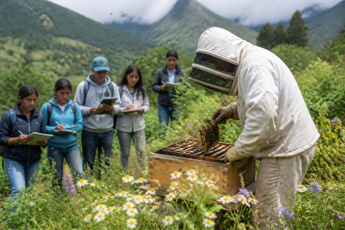 Ruth del Cid, a researcher, stated that there have been no reports of the invasive velutina wasp in Peru or Panama, as local bees consume them. Recently, resear