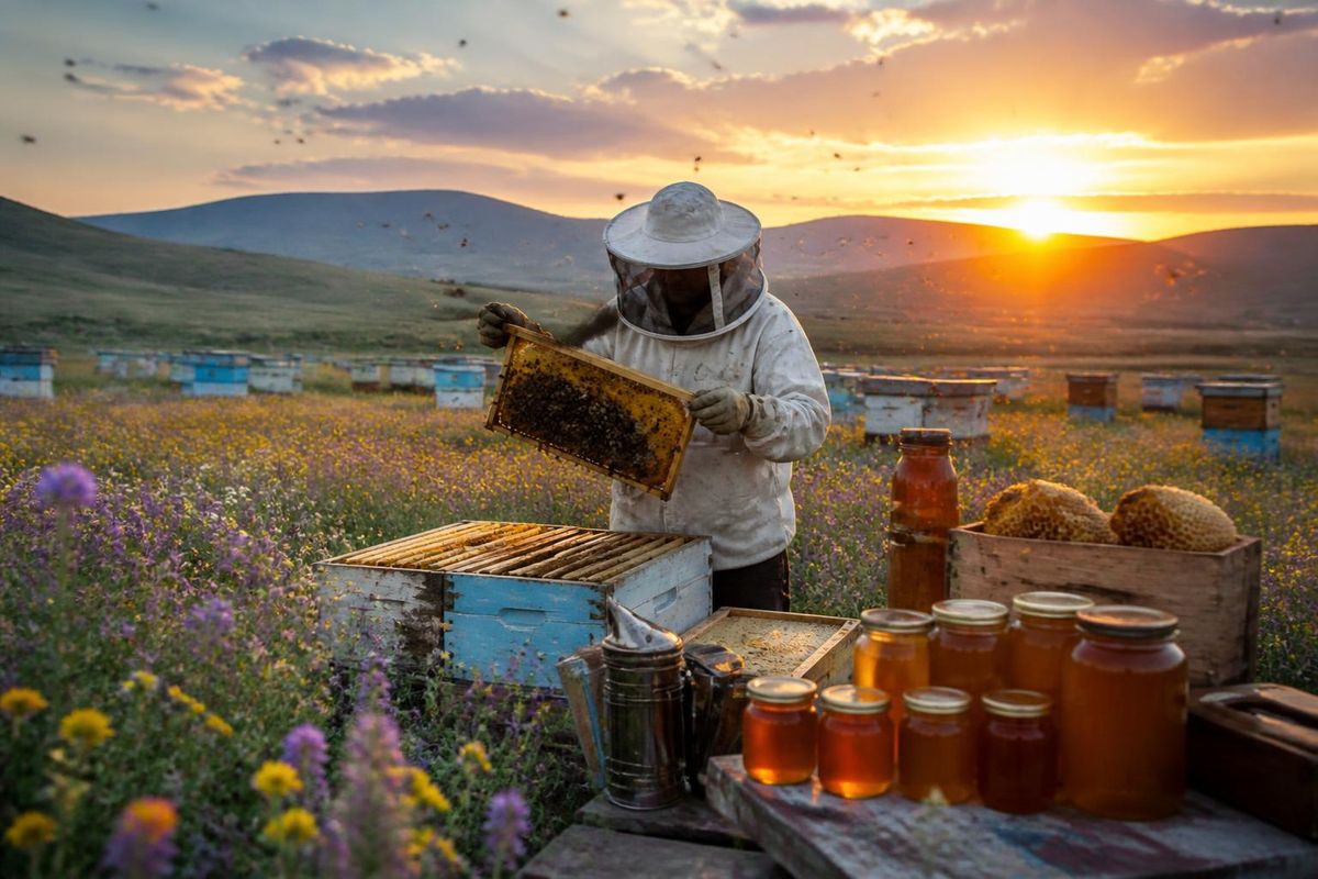 In Muş, the honey harvest season has successfully concluded, yielding approximately 700 tons of high-quality honey from 290,000 hives managed by 710 beekeepers.