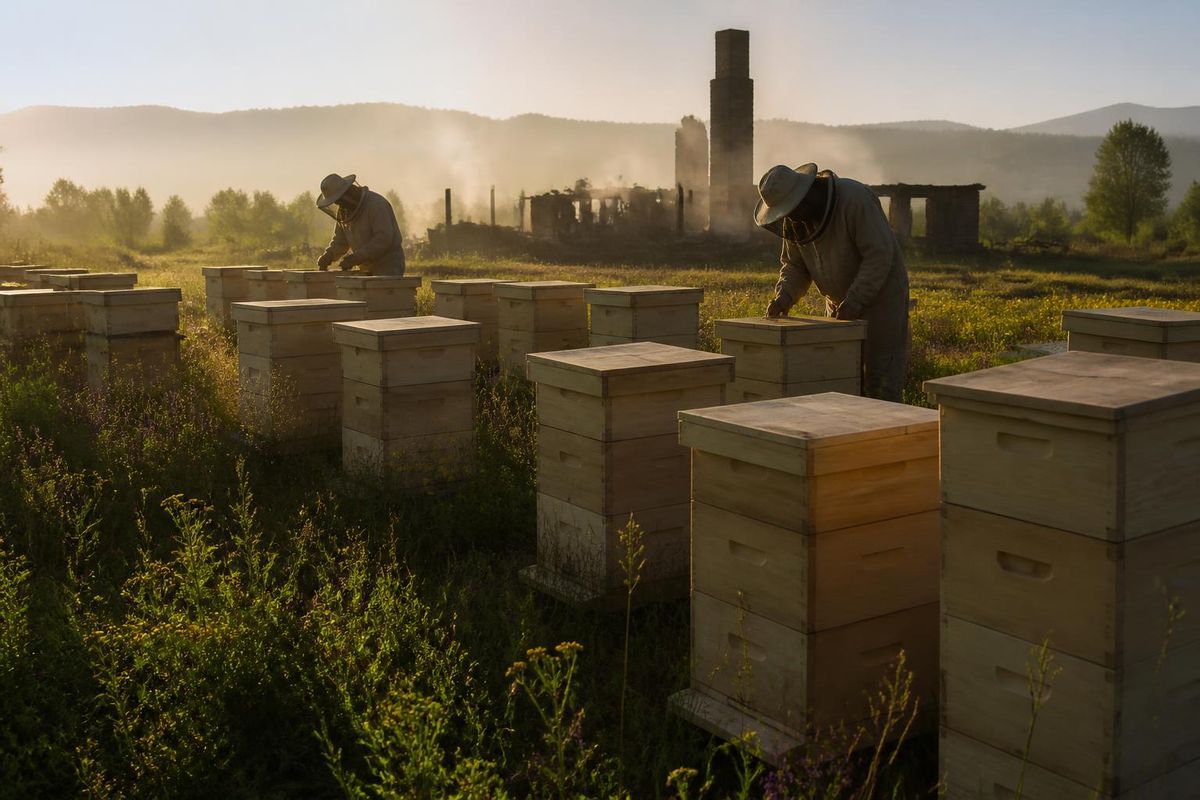 After a devastating warehouse fire, two beekeepers are finding hope as they work to rebuild their business. Boydean Frazier, a fourth-generation beekeeper, desc
