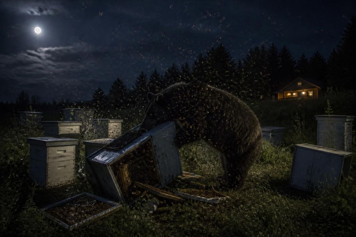 カールスのセリム地区で、夜間に蜂の巣を襲ったヒグマの様子が監視カメラに捉えられました。この事件により、地域の養蜂家たちは不安を感じています。公開日:2026年9月24日 - 14:04…