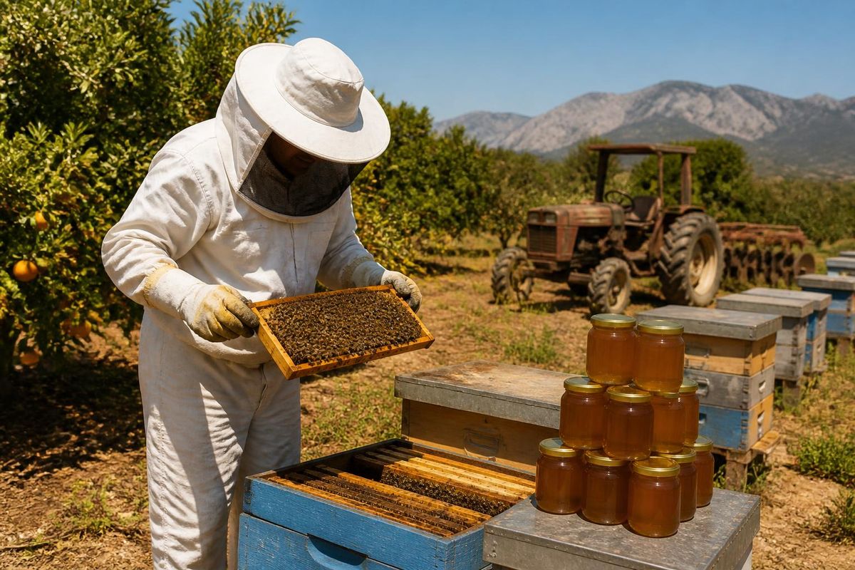 On September 28, 2026, Mersin experienced a productive honey season compared to last year, but beekeepers are struggling with low honey prices and rising fuel c