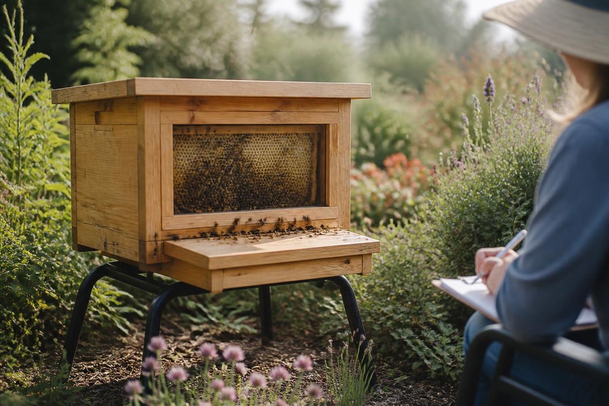 Veteran Fred Marjoda from Columbia finds beekeeping more accessible thanks to the new wheelchair-friendly beehives at the University of Missouri’s Jefferson Far