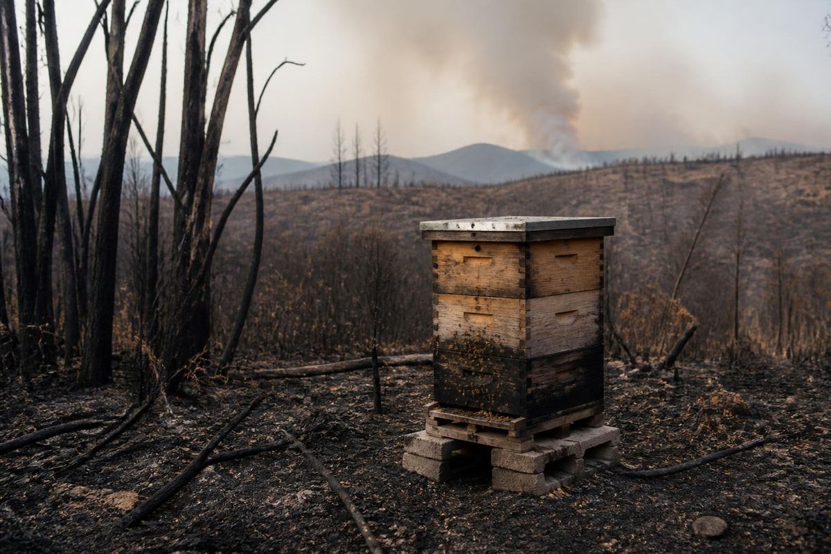 The honey season has been challenging for beekeepers in Porto, exacerbated by the aftermath of wildfires, particularly affecting apiaries near the burned areas.