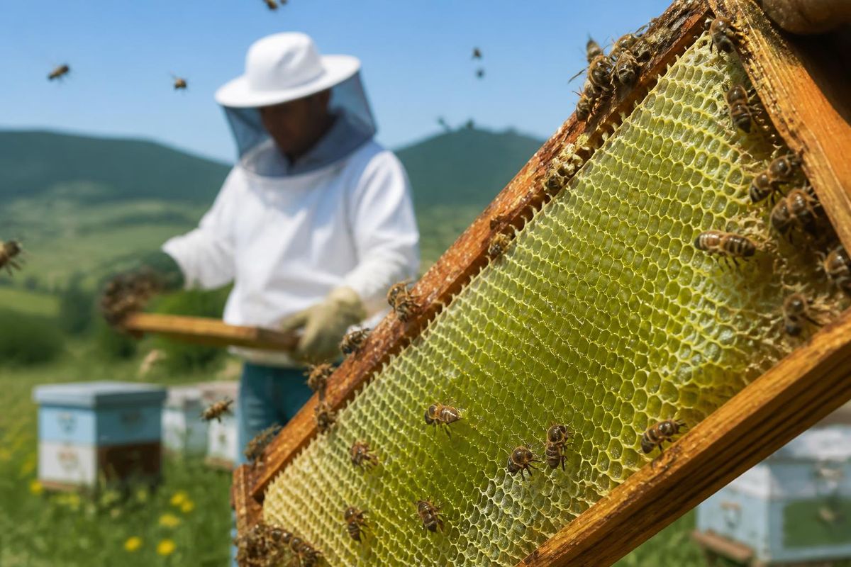 On September 29, 2026, a beekeeper in Eskişehir discovered green honey in his hives, which he…