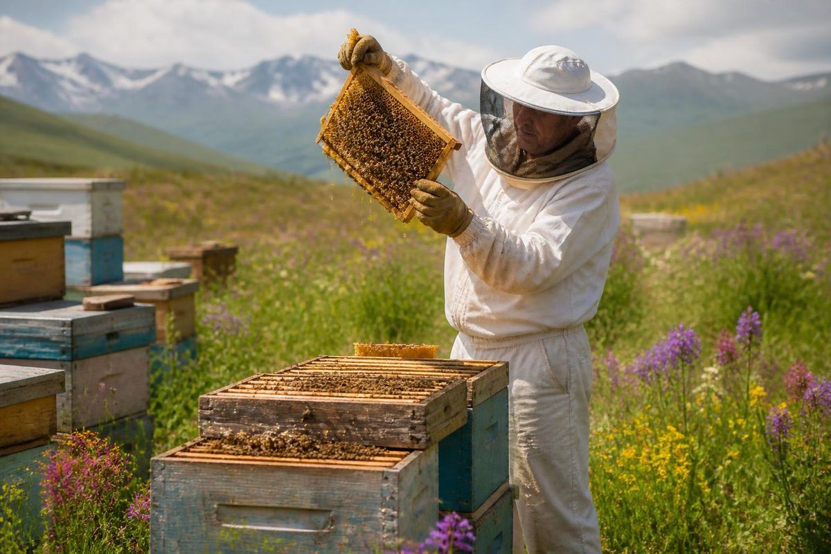 Les pluies de printemps et d'été à Erzurum ont favorisé la production de miel, avec une…
