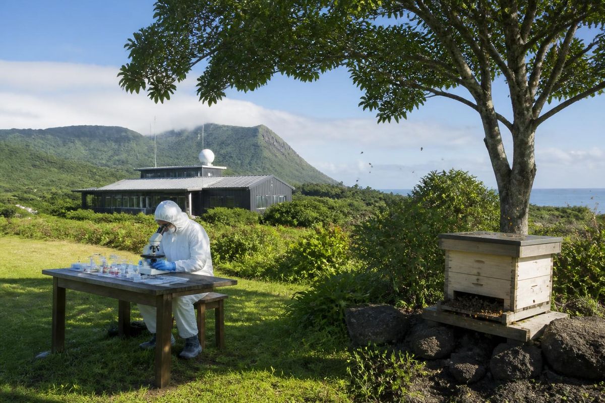 Samuel Ramsey, expert mondial en recherche sur les parasites des abeilles à l'Université du…
