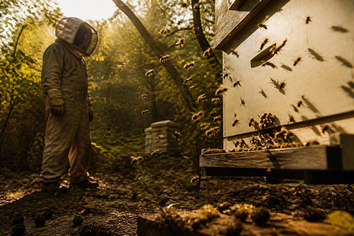 In Diyarbakır’s Çüngüş district, beekeepers focus on protecting their hives from hornets in…