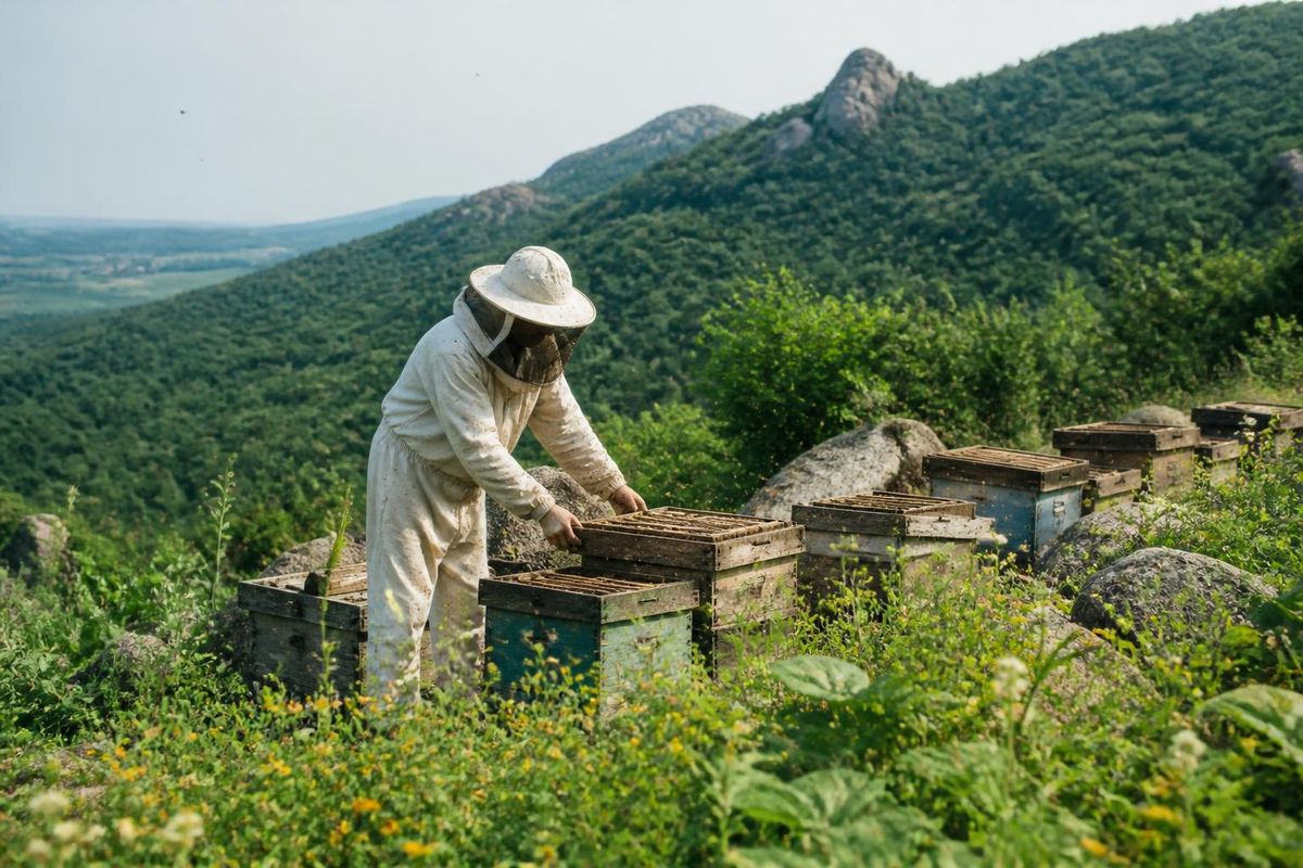 Partant de 10 colonies d'abeilles sans dard sauvages en 2019, Nguyen Trung Thanh (36 ans, du…