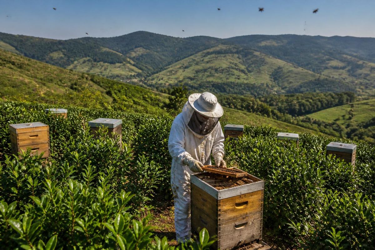 In Machadinho (RS), producers combine erva-mate cultivation with beekeeping and…