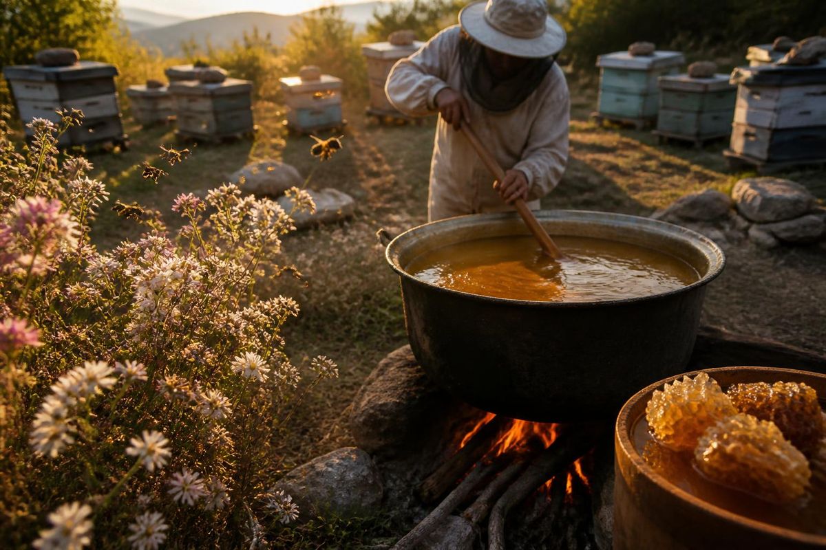 Pasichnyky'deki 10. yıl ateşte pişirilen yemekler sezonu, gönüllü aşçı Maksym Horobets…