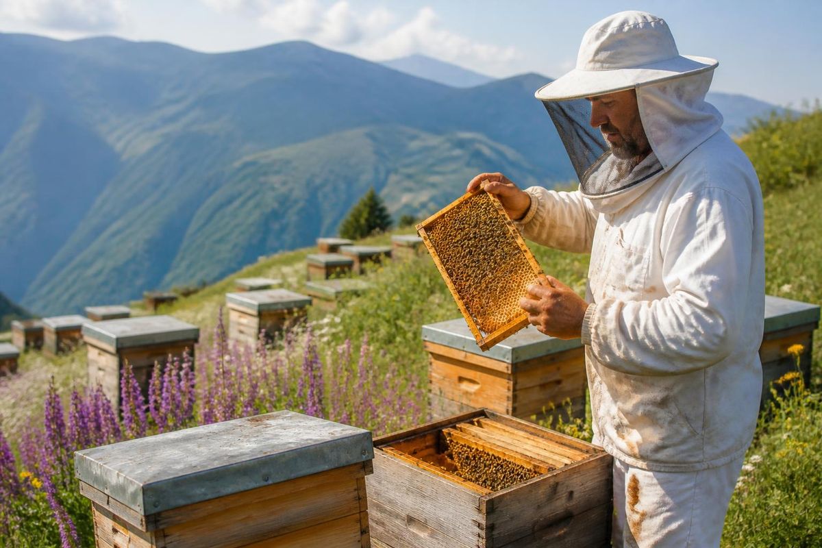 The beekeeping season in Gediz district of Kütahya ended following a productive honey harvest