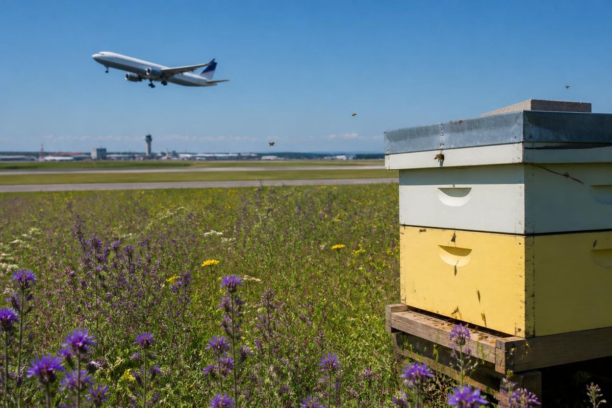 L'apiculture est pratiquée à l'aéroport de Prague depuis novembre 2011