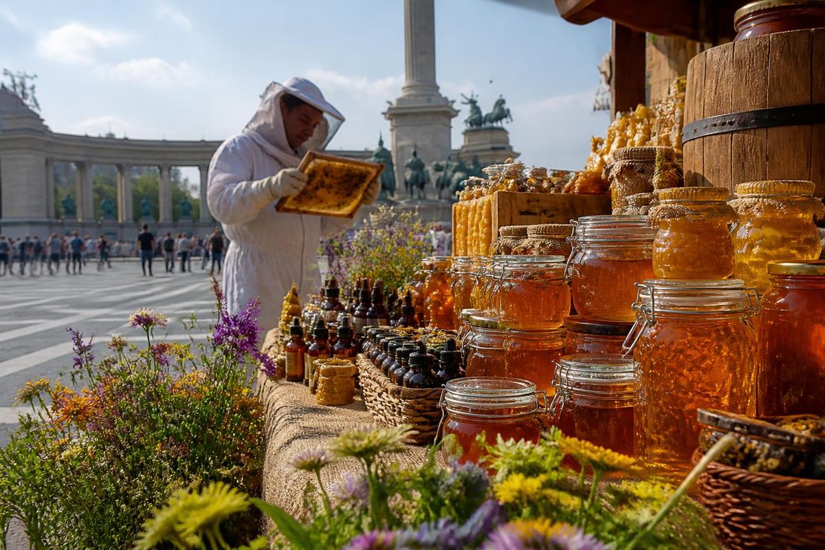 تمكن زوار ساحة Szabadság في Csíkszereda من اختيار العديد من أنواع العسل خلال مهرجان العسل…