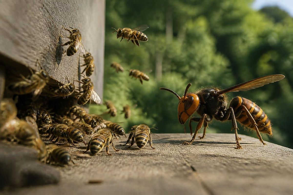The Asian hornet is spreading across several German states, threatening honey bees, other…