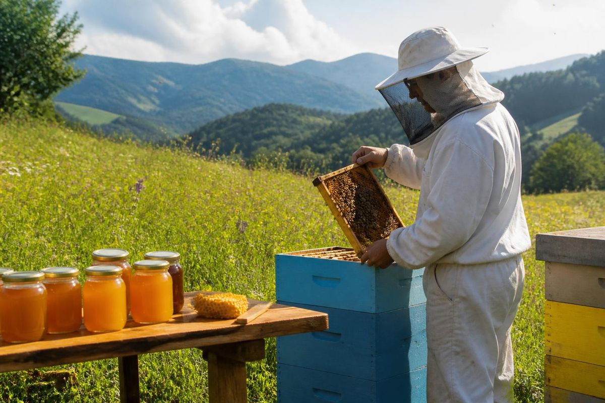 Boštjan Noč, president of the Slovenian Beekeepers' Association, highlights Slovenia's leading…