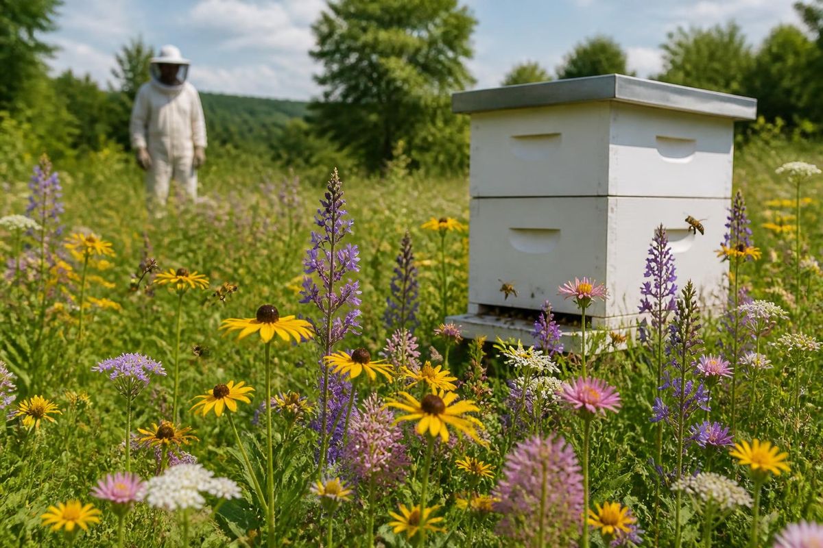 Chaque vol d’abeille joue un rôle crucial au-delà de la production de miel : la pollinisation…
