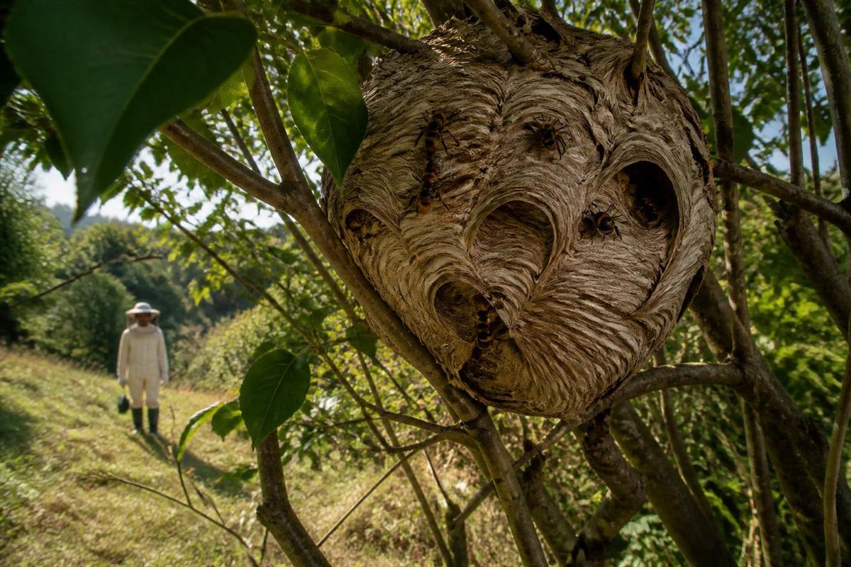 Aziatische hoornaar nest ontdekt en binnenkort verwijderd in Monnickendam