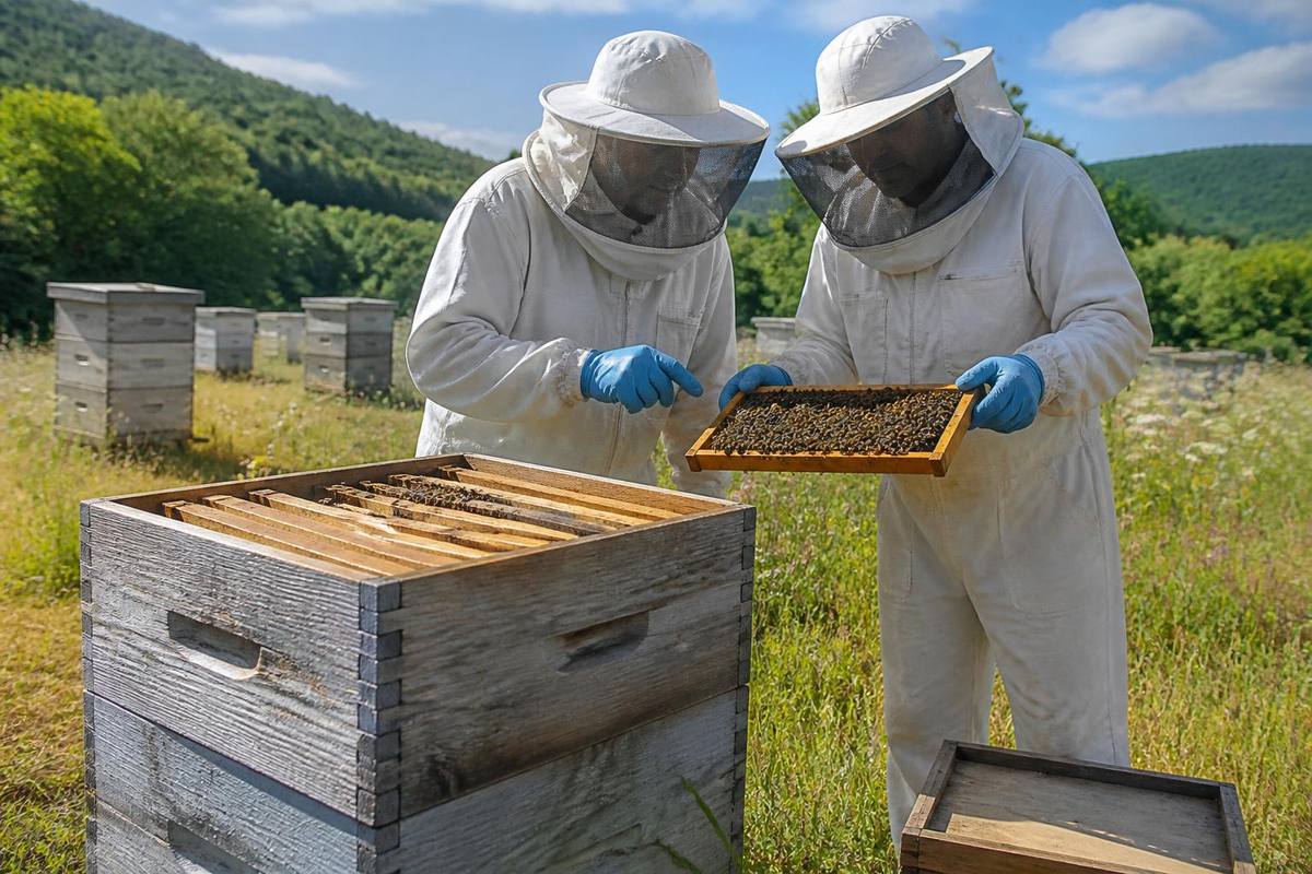 İnegöl District Governor Ayhan Akpay met with the trainees of the Beekeeping Course organized…