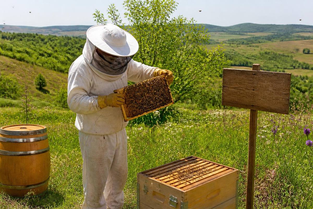 District Governor Emre Açar received information about honey production and beekeeping…