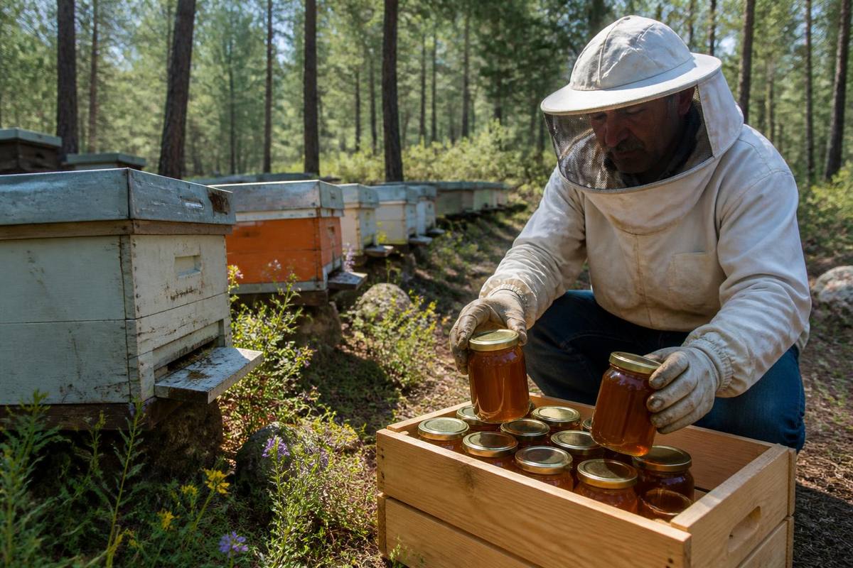Within the Pine Honey Tracking Project launched in Muğla, the first samples were collected,…