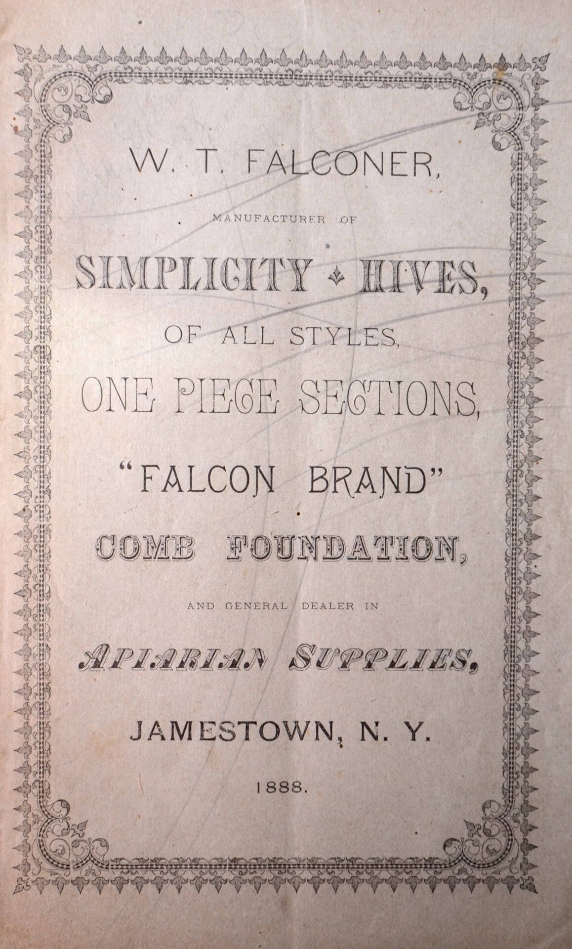 W.T. Falconer Manufacturing: A Once Thriving Producer of Beekeeping Equipment