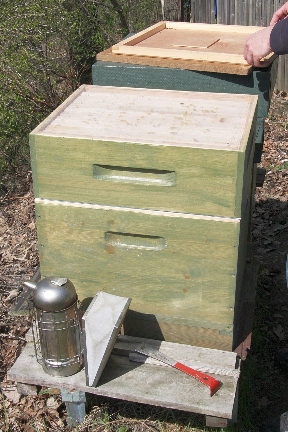 Adding a honey super to a hive in spring